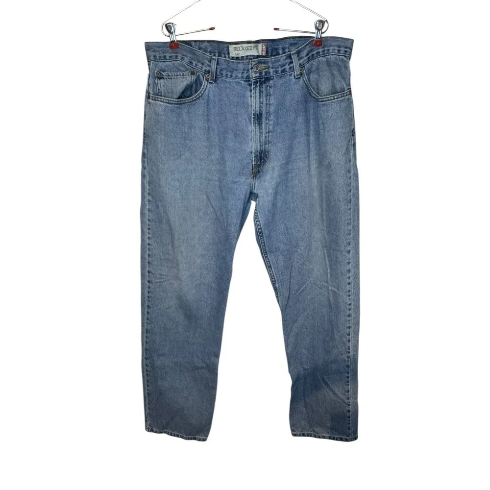 Levi's Men's Jeans‎ Vintage 550 Relaxed Fit Straight Denim Light Wash Blue 38X33